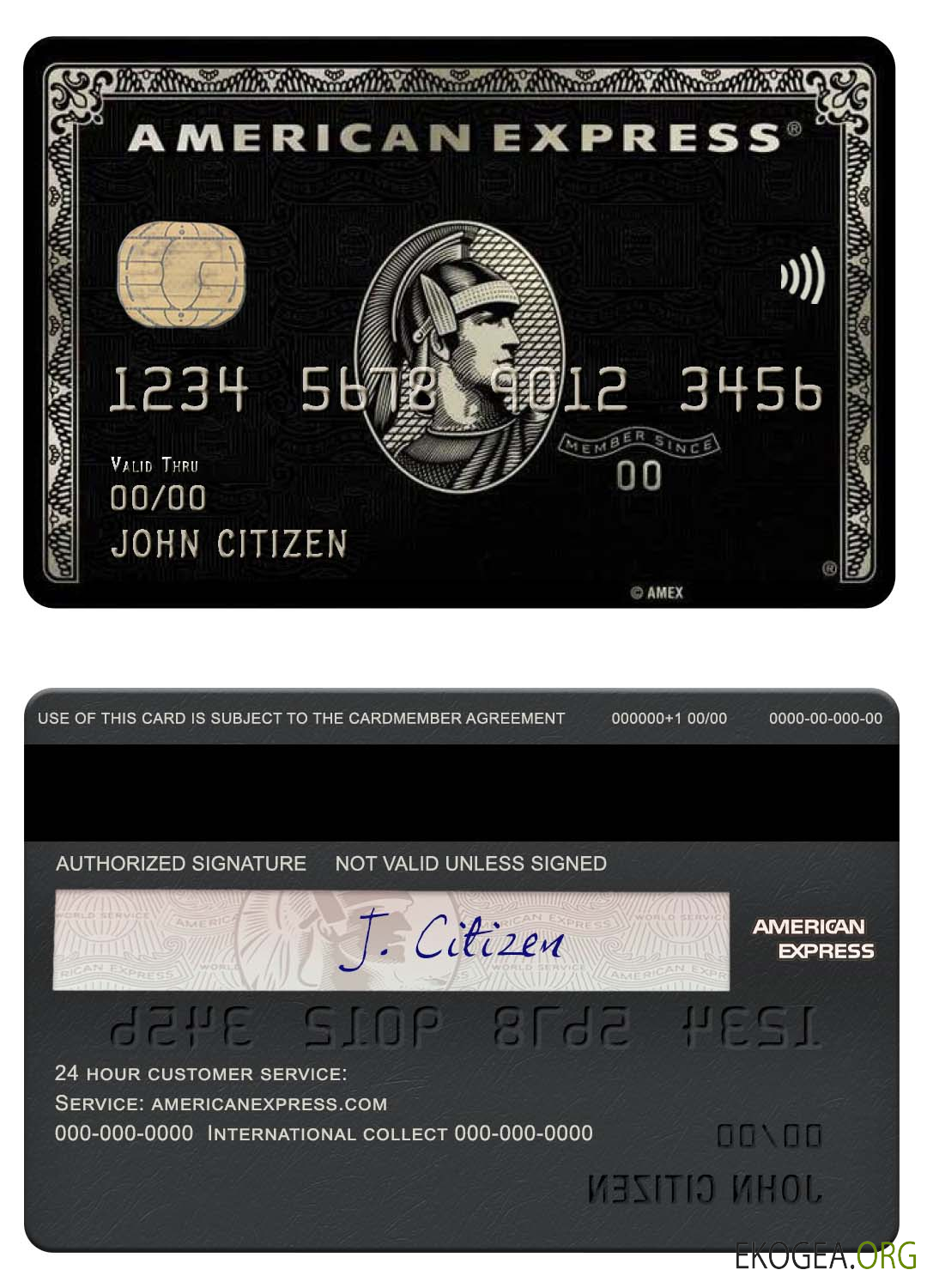 Carte noire amex de la banque PNC des États Unis